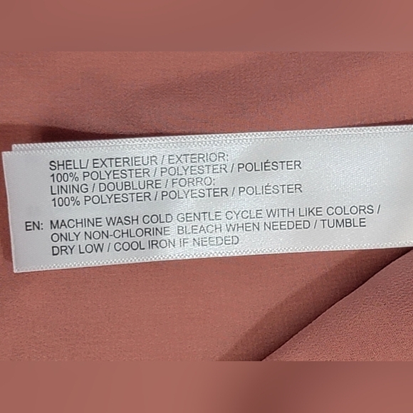 BAND OF GYPSIES Women's Size Small Blush Swiss Dot Bell Sleeve V-neck Blouse - Picture 12 of 12